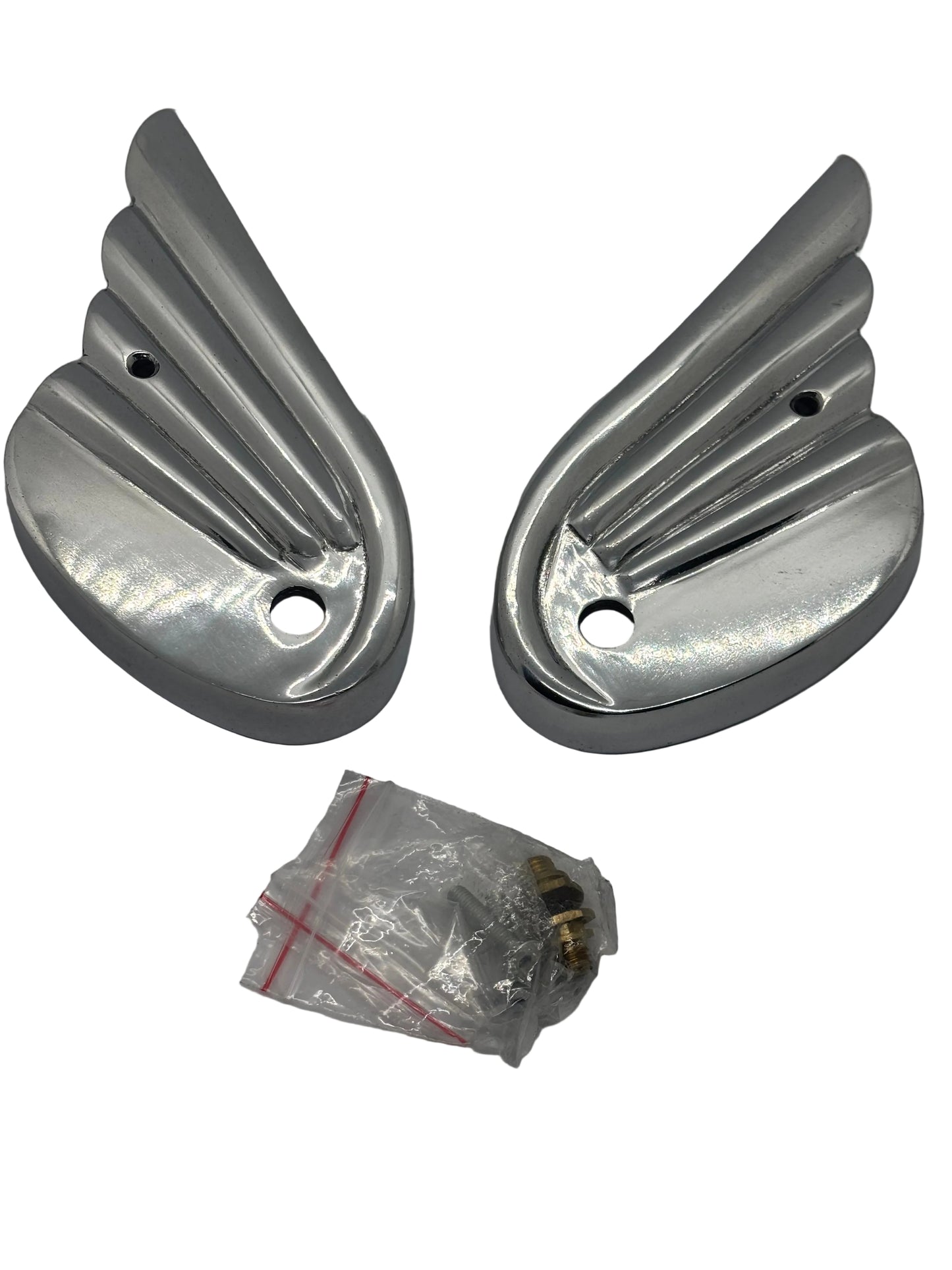 lambretta ld d alloy winged fork boot covers